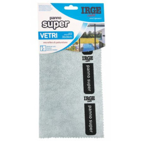 Серветка для скла, вікон, дзеркал Irge Super, мікрофібра, 30×30 см